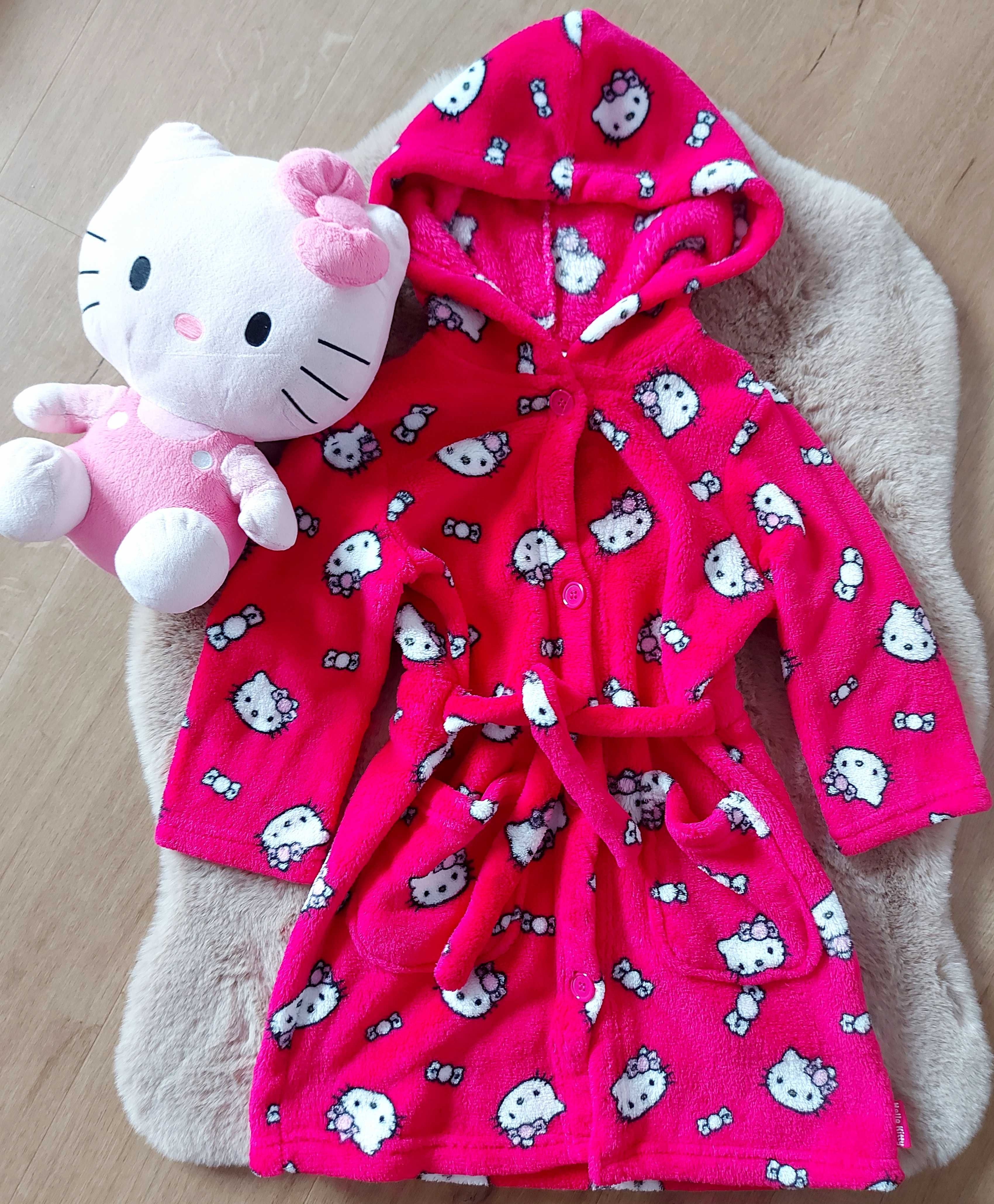 Szlafrok KappAhl z Hello Kitty r.98/104 piękny !