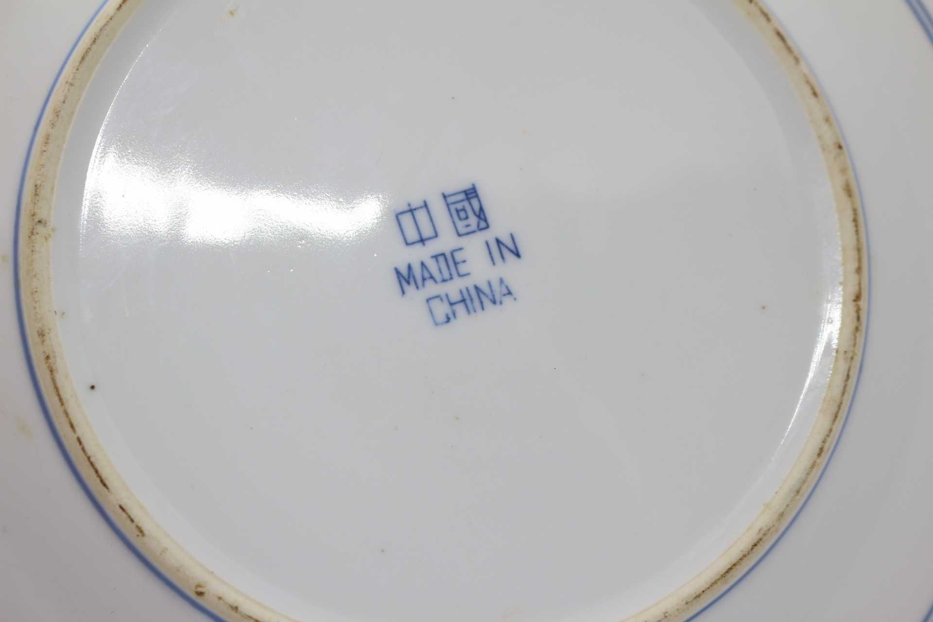 Raro Prato Porcelana Chinesa decorado com Dragões Perfeito XX