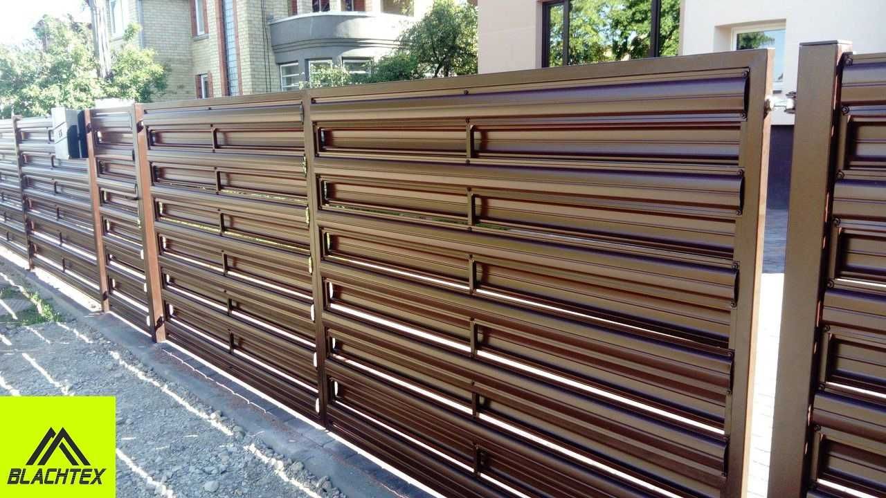 Nowoczesne i solidne ogrodzenie - Sztachety Metalowe , Stalowe - Tanio