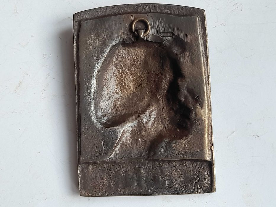 Plakieta Fryderyk Chopin, mosiądz 10,5 cm