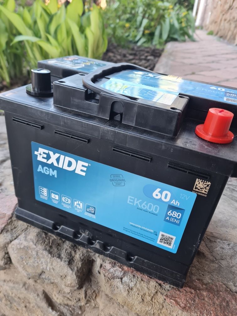Автомобільний акумулятор EXIDE Start-Stop AGM EK600 60Ah 680A R+
НОВИЙ