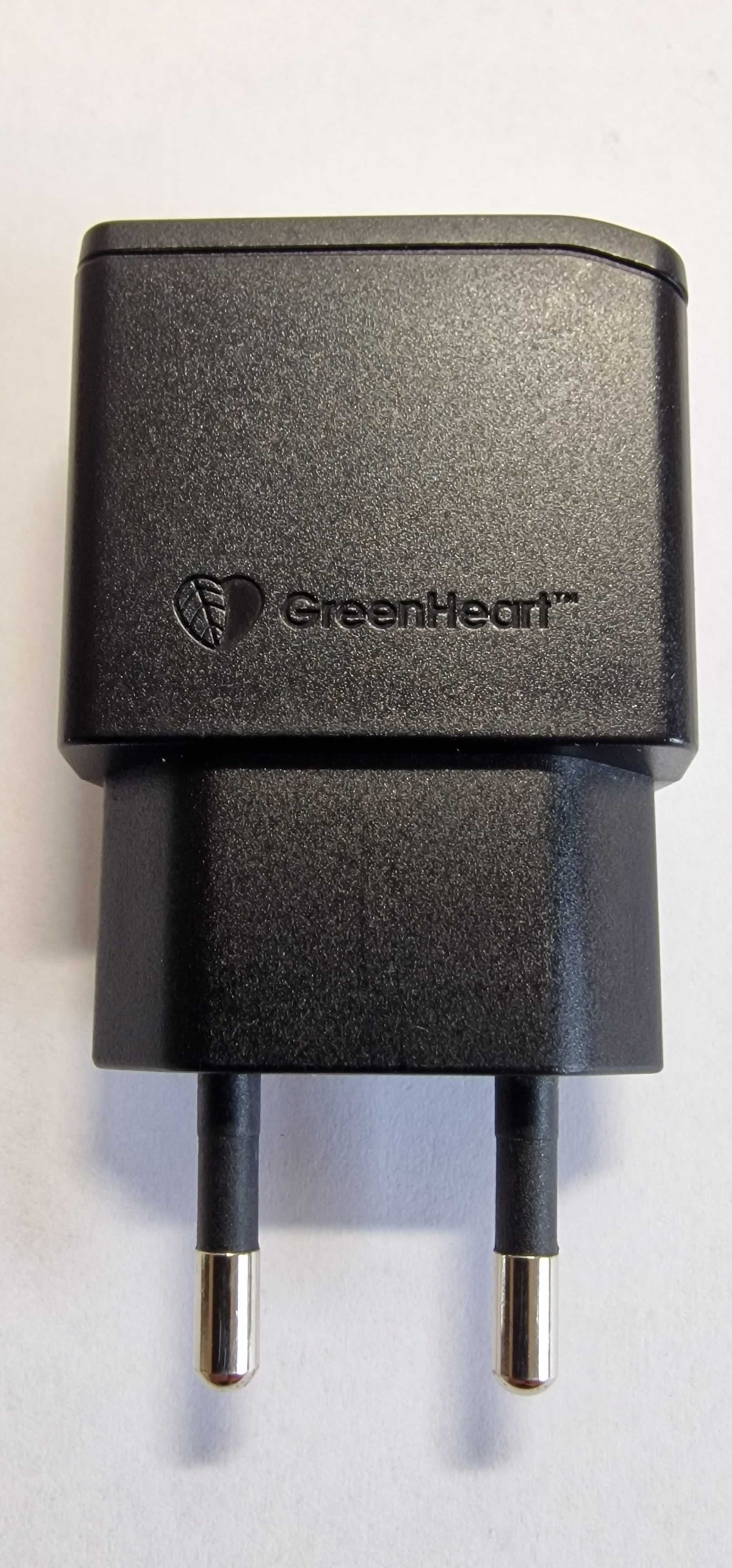 Ładowarka USB SONY Green Heart - ORYGINALNA - z kablem micro USB
