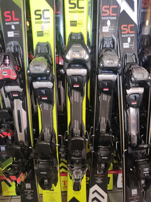 Narty Volkl Racetiger SC 148, 153, 158, 165cm, potestowe, sezon 2024.