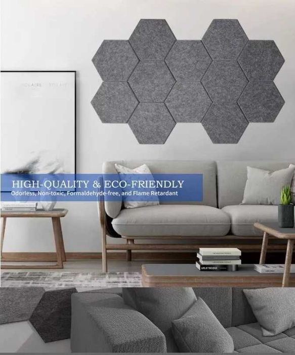 NOWE Panele akustyczne dzwiekowe do studia domu firmy KOLOR SZARY