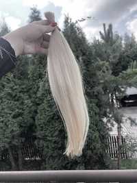 Włosy Naturakne Slowianskie w kitce 50 cm 55g jasny blond