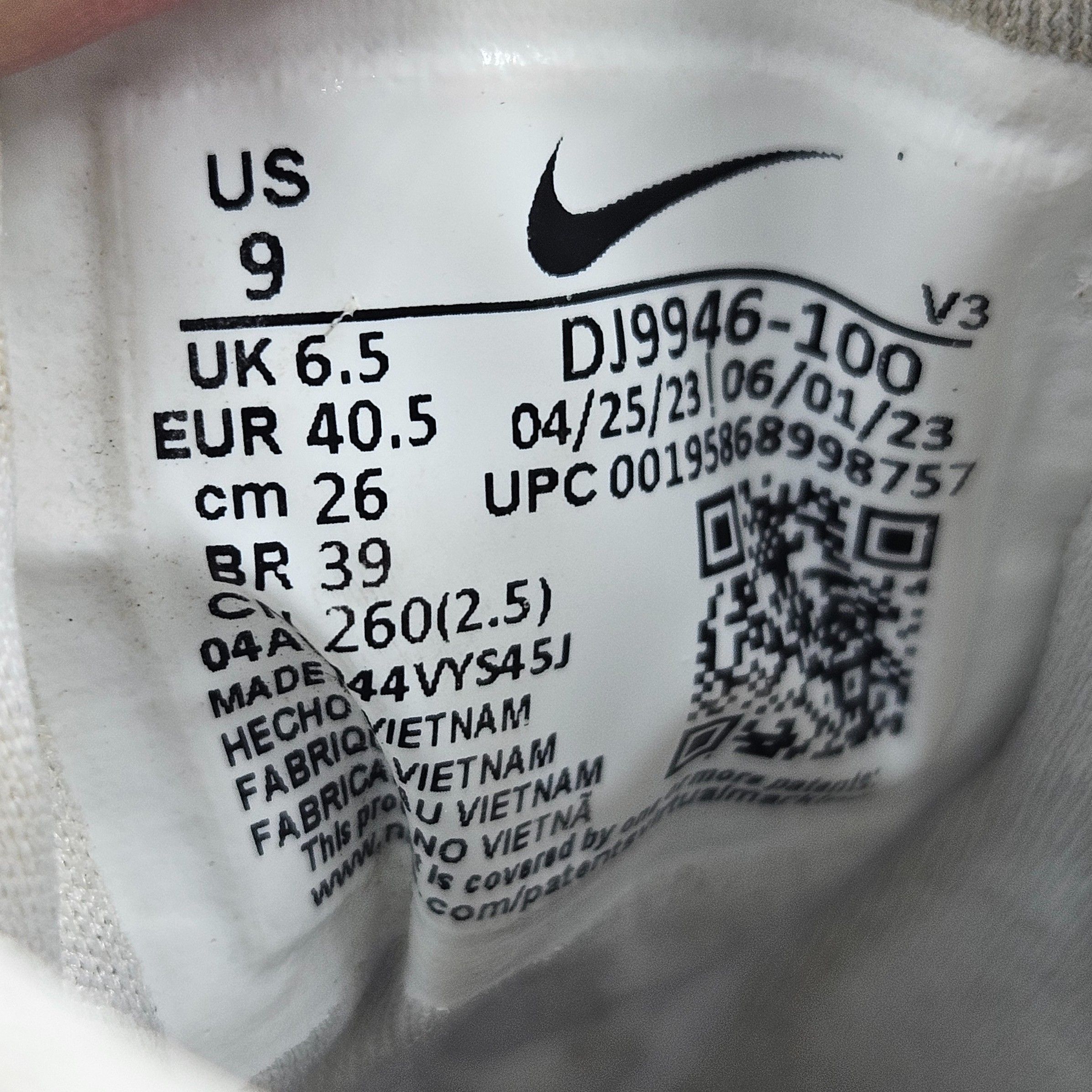Buty Sportowe Sneakersy Damskie Nike Air Force 1 Białe Rozmiar 40,5