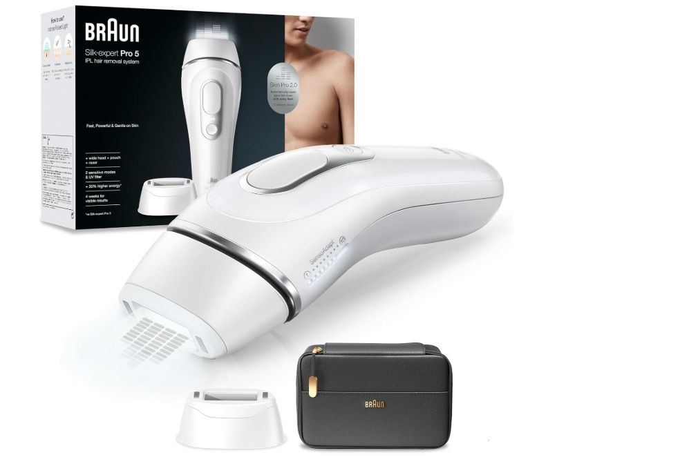 depilator braun silk-expert pro 5 pl5145 ipl biało-srebrny