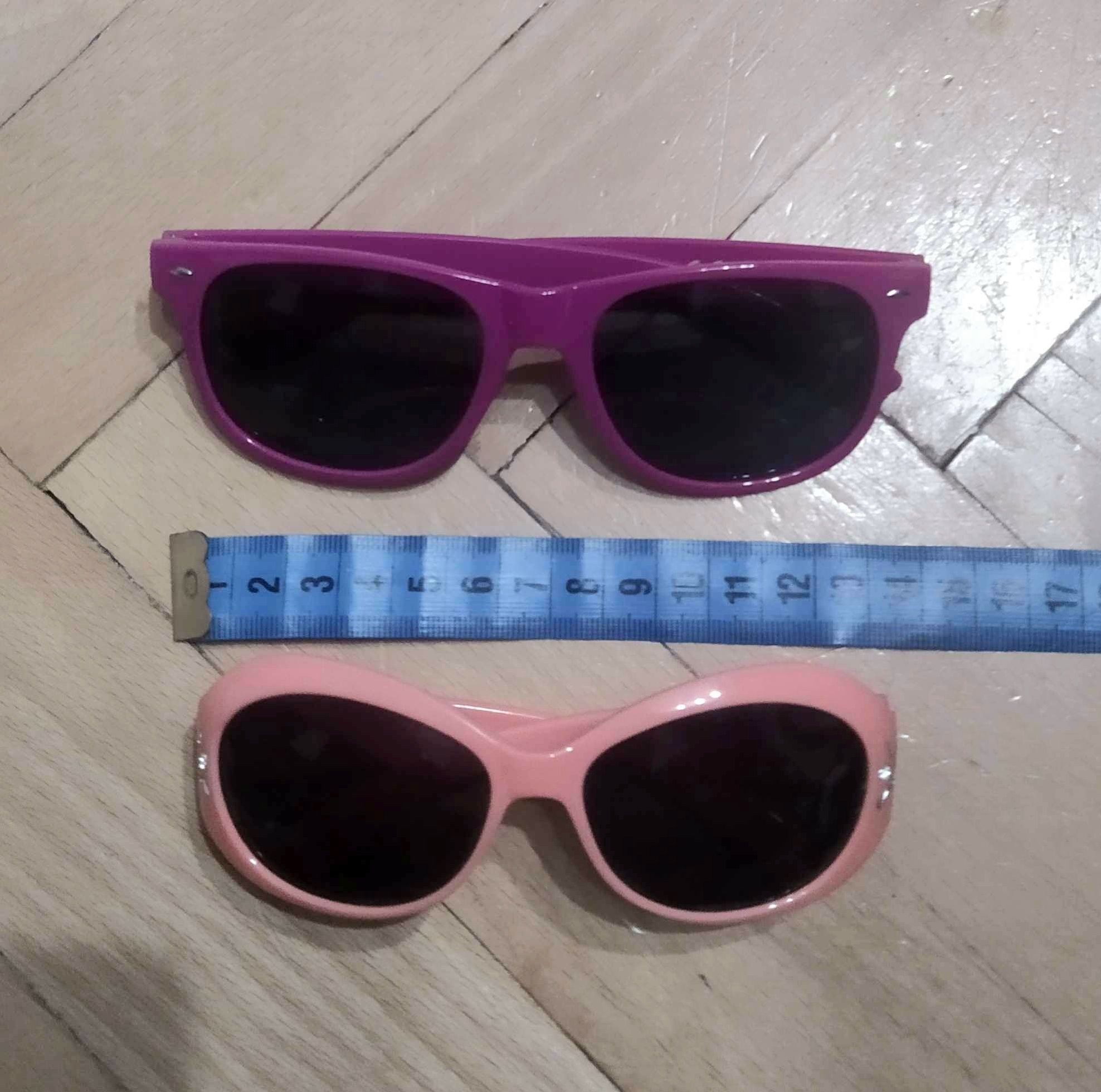 Okularki przeciwsłoneczne dla dziewczynki 2 pary