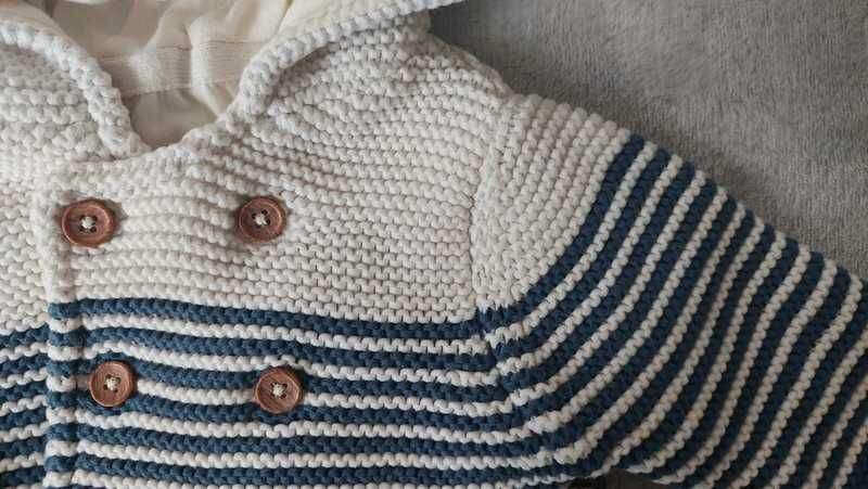 Gruby rozpinany sweter z kapturem M&S