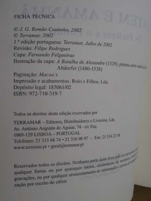 Ontem e Amanhã - Os Profectas e o Futuro de J. G. Romão Coutinho - 1ª
