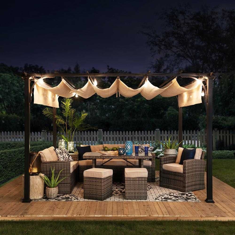 Pergola tarasowa 2,8x3,6 m pergola ogrodowa pawilon ogrodowy mocna