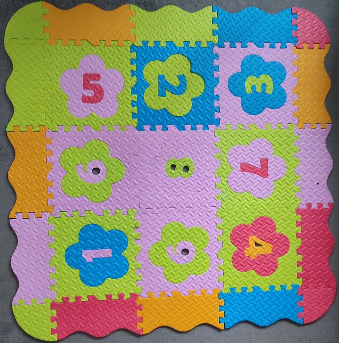 Коврик пазли термо кольоровий з цифрами