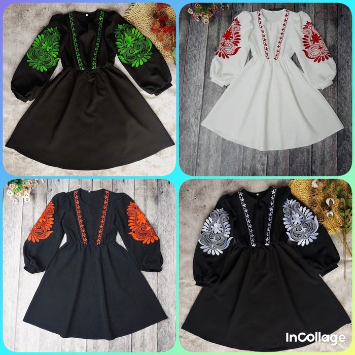 Сукня з вишивкою для дівчинки/люкс/