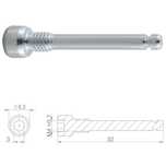 Śruba Okładziny Hamulca Tarczowego. Hbp53 Stal M4X0.7 32Mm 4Szt