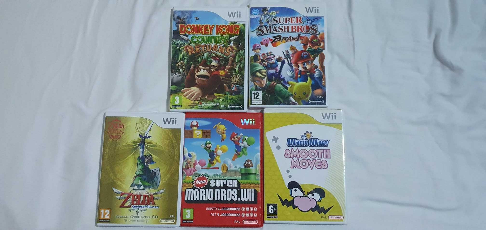 6 Jogos Wii Com Caixa