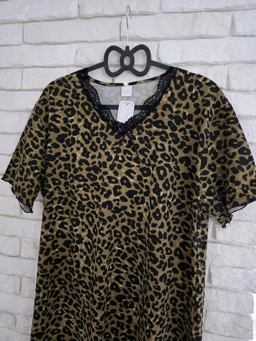 Panterka koszula nocna plus size 3xl 46 48