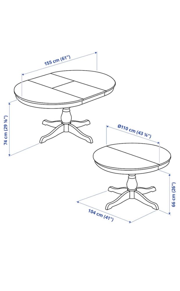 Mesa jantar extensivel (sem cadeiras)