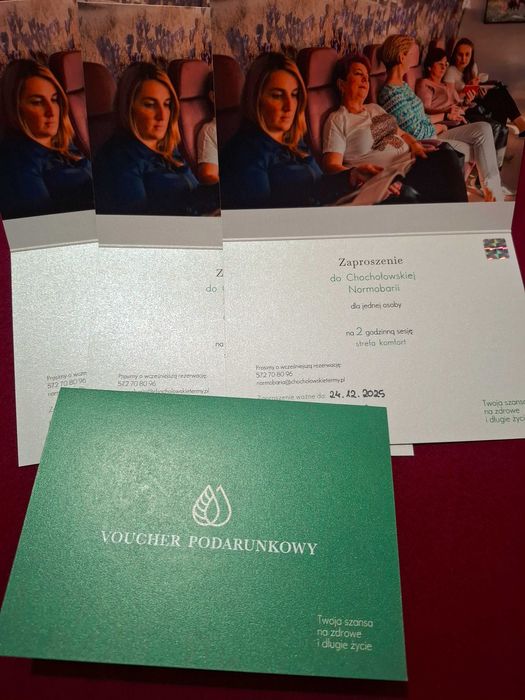 voucher na sesję w komorze normobarycznej na Termy Chochołowskie