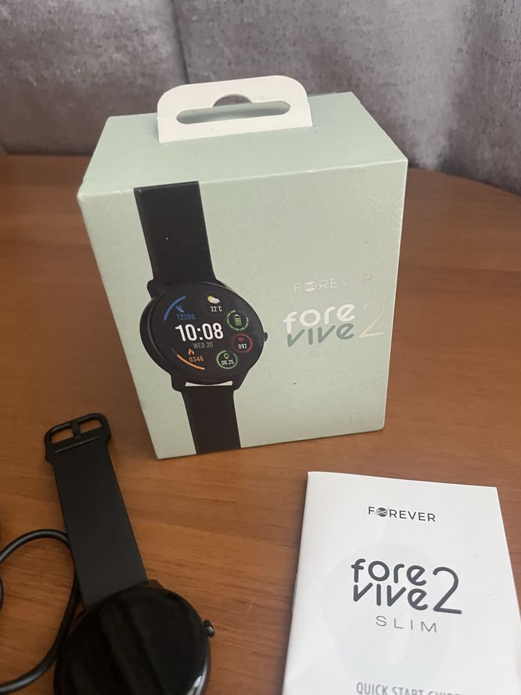 Smartwatch Forever Smartwatch Forevive 2 Slim  czarny