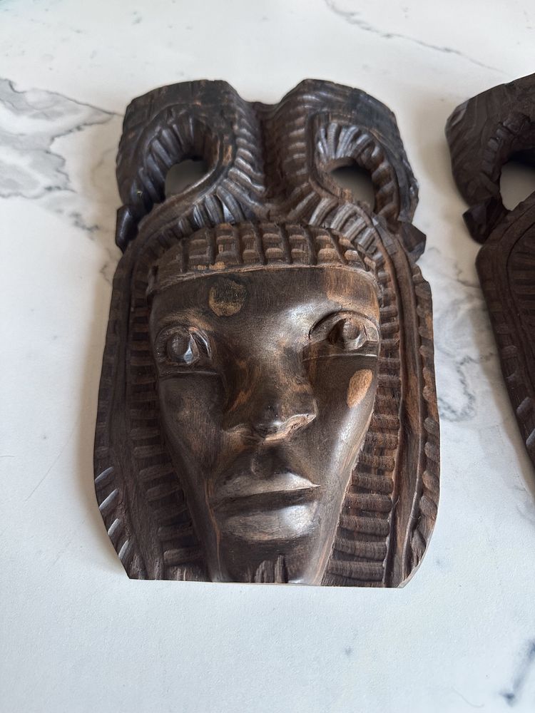 Maski afrykańskie drewniane
