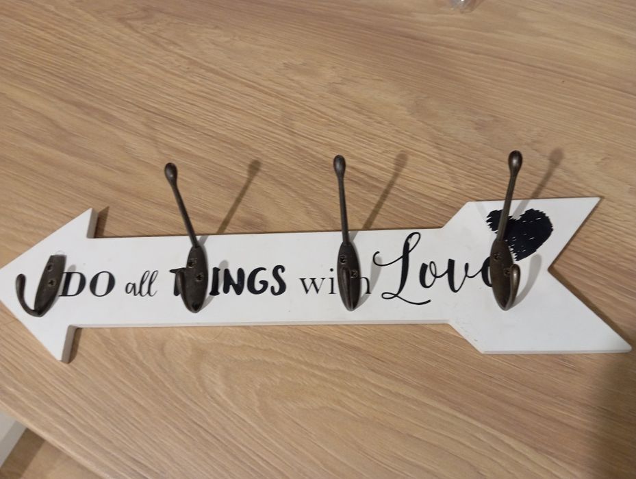 Wieszak 40 cm Do All Things with Love