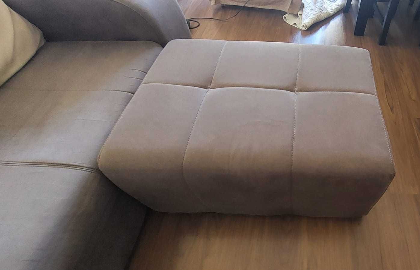 Sofá 3lugares  chaise longue amovível