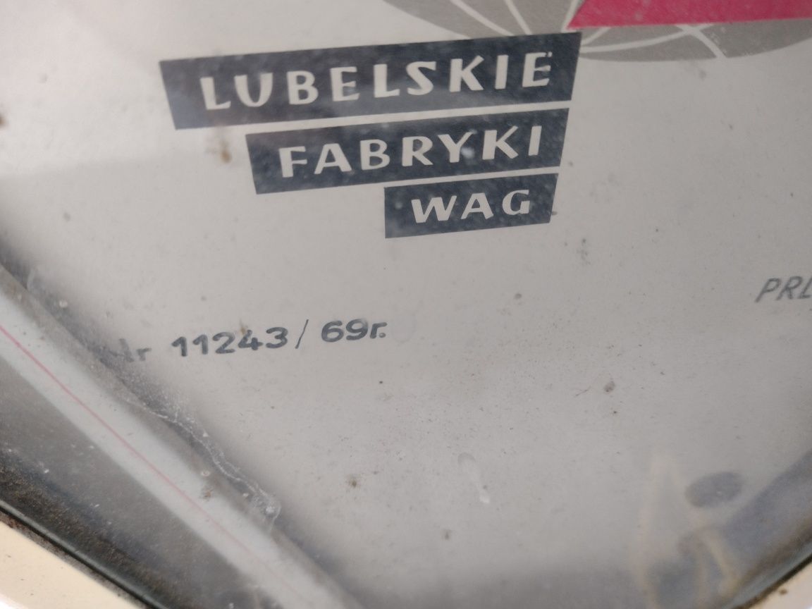 Waga szalkowa PRL Lubelskie zakłady staroc zabytek WAWA