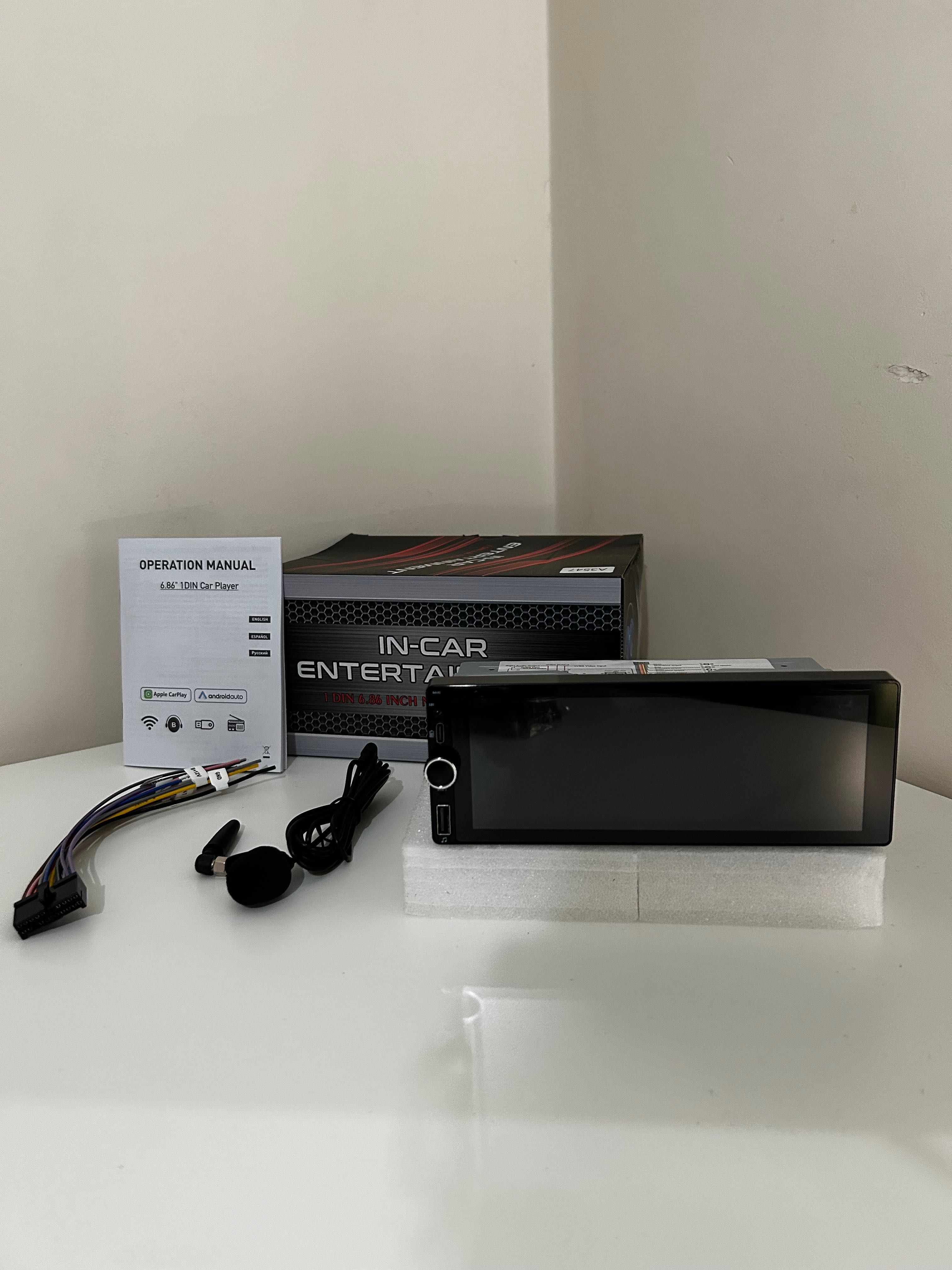Auto-Rádio 1 Din Universal 7 Polegadas Android auto CarPlay Novos