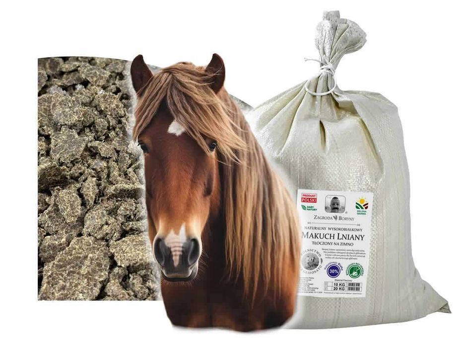Makuch Lniany tłoczony na Zimno 20 KG bez Glifosatu i Heksanu