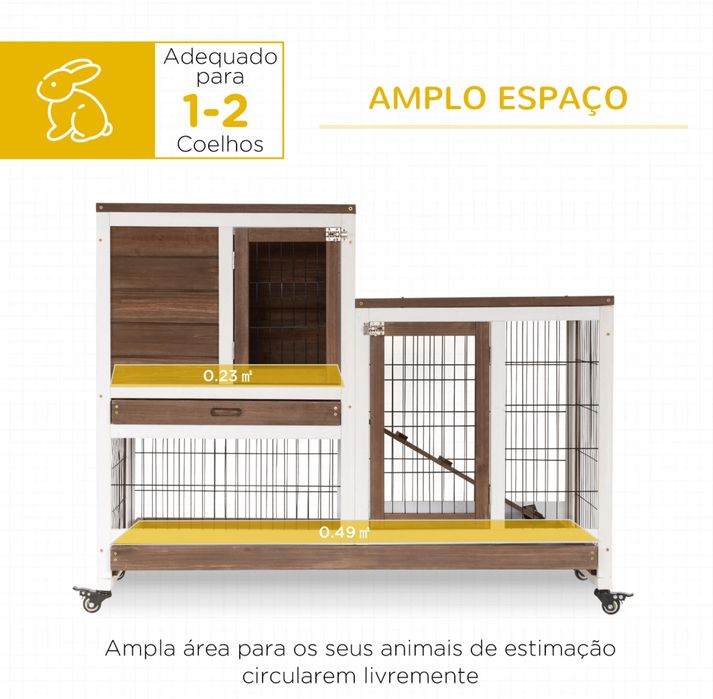 Coelheira em madeira, coelho anao - PORTES GRATIS - LOJA!!