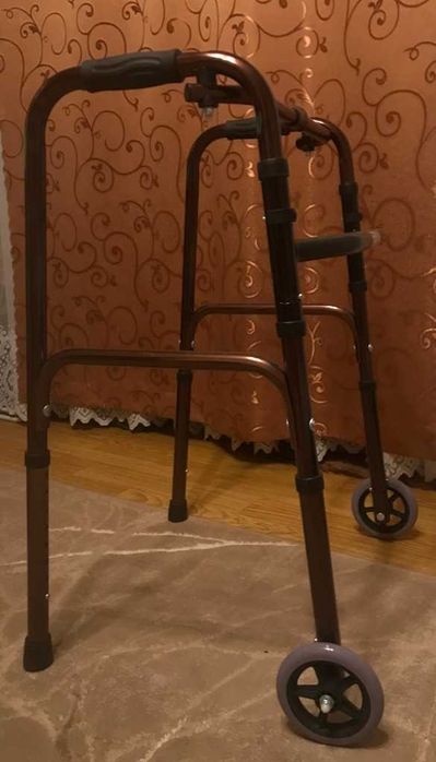 Balkonik aluminiowy, składany, 3-funkcyjny, kolor miedziany brąz