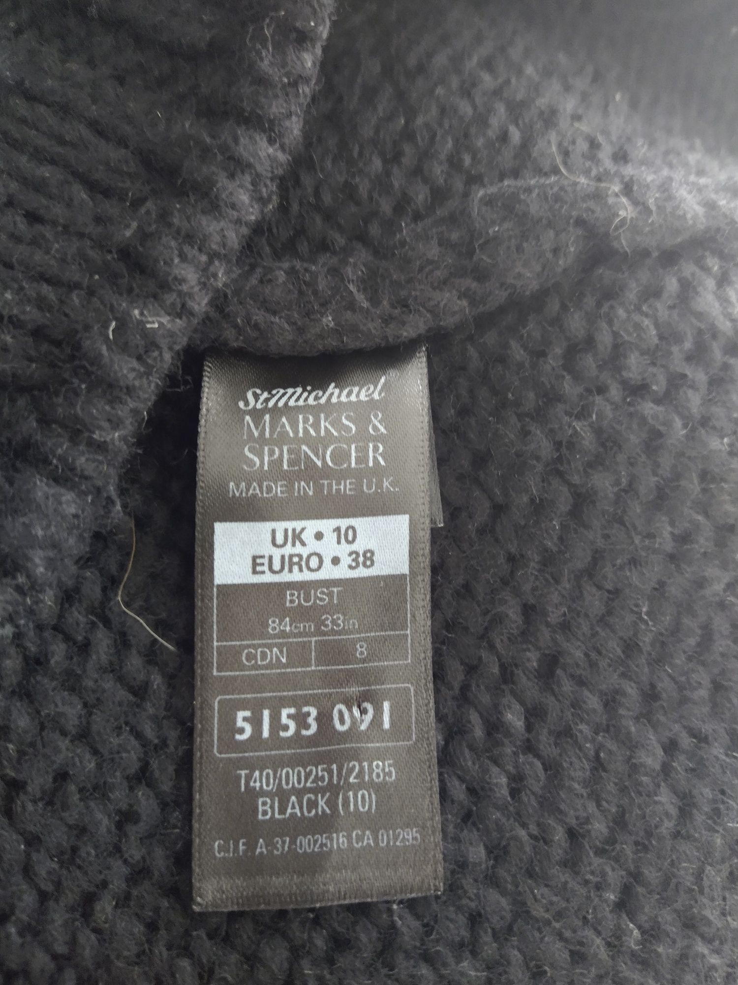 Sweter damski pólgolf wykończony łódką M&S