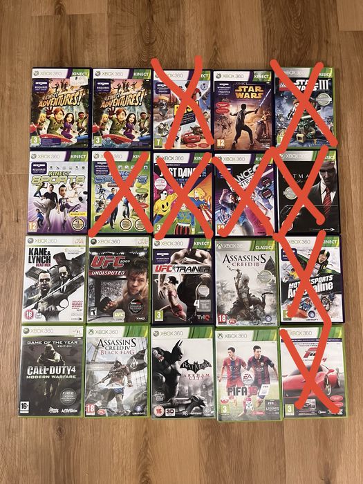 Gry XBox 360 konsola kinekt różne gry