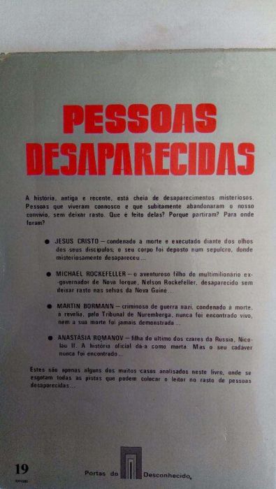 História trágico-Marítima e Pessoas desaparecidas