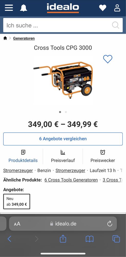 Бензиновий електрогенератор Cross-Tools CPG 3000V