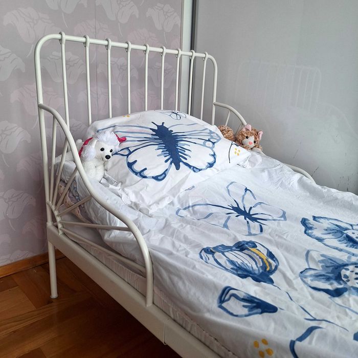 Łóżko dziecięce Ikea rozsuwane 80x200 (rama+dno+materac)
