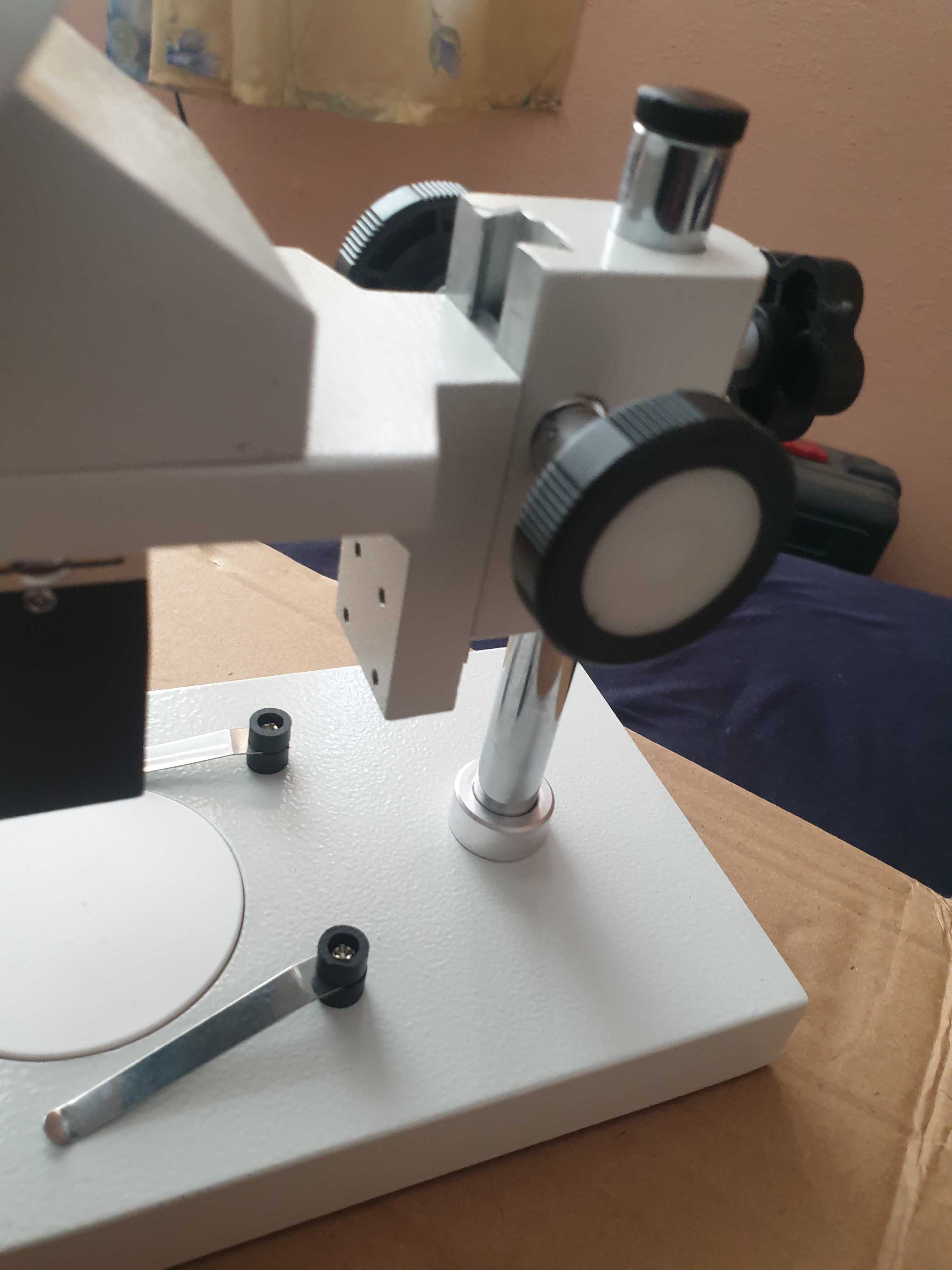 Mikroskop dwuokularowy stereoskopowy do elektroniki  itp