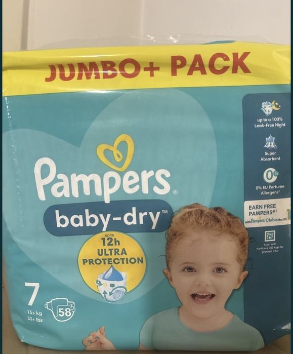 Pampers baby dry rozmiar 7