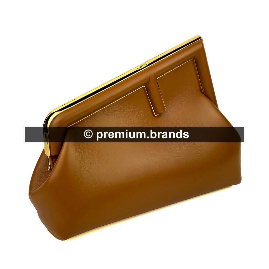 Torebka Fendi First karmelowa skóra nappa