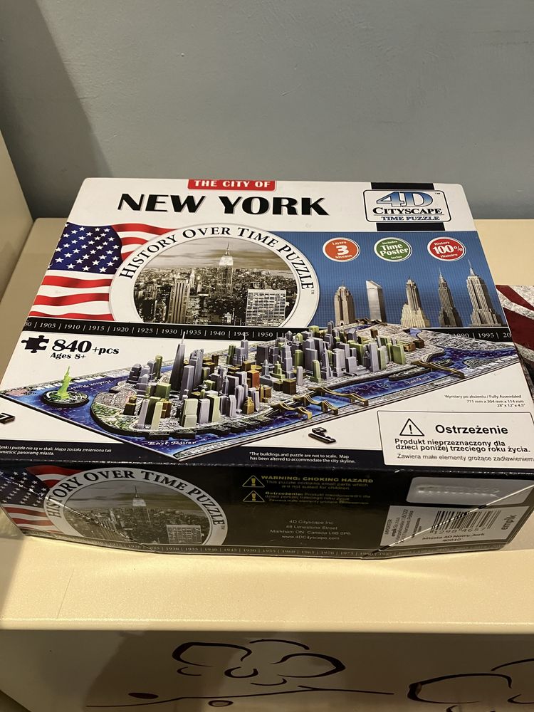 Puzzle 4 D New york i Big Ben