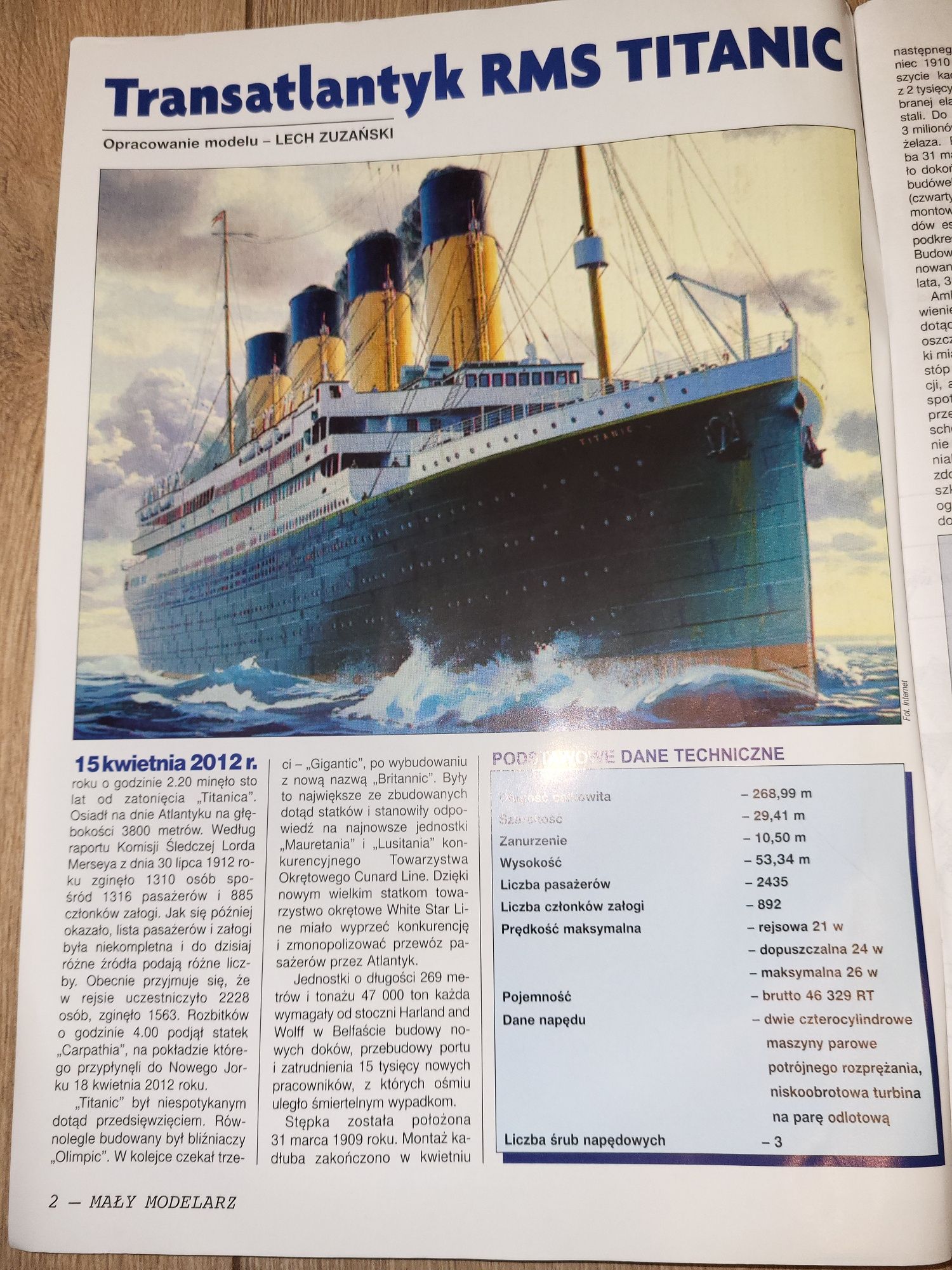 Mały Modelarz Titanic 10-11-12/2010