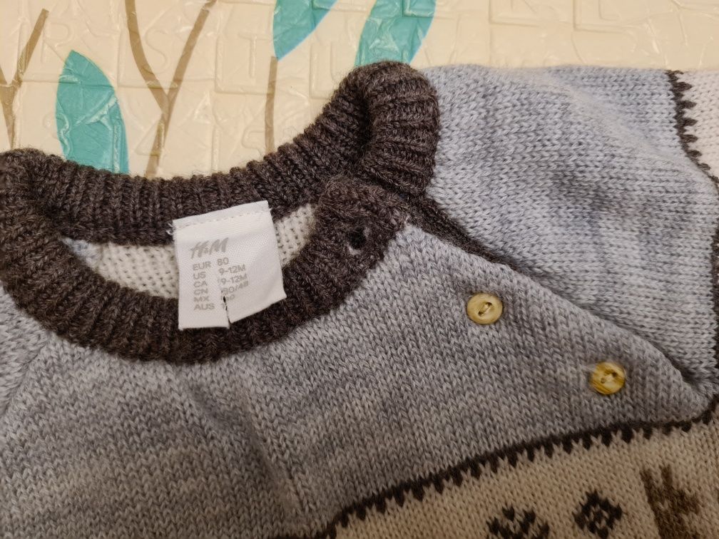 Новый шерстяной свитер H&M
