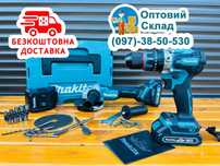 Безщітковий Набір 2в1 Makita Болгарка DGA504XGT + Шурупокрут DHP485XGT