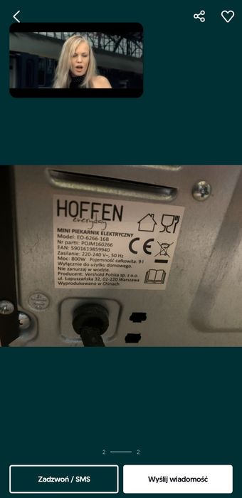 Mini piekarnik HOFFEN
