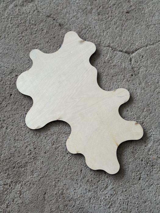 Retro lustro ścienne o nieregularnym ksztalcie Modern Design kolorowe