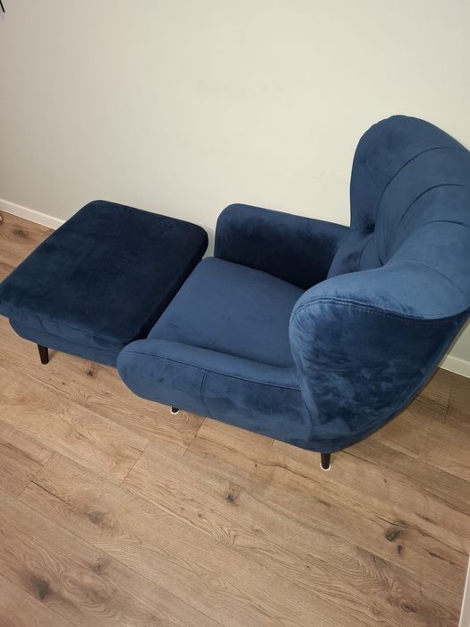 Fotel uszak + podnozek