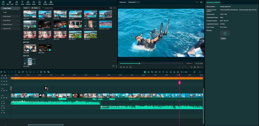 Montaż Wideo Waszego filmu z wakacji do 10 minut