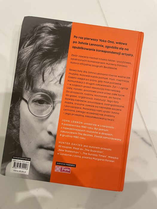 Książka John Lennon Listy