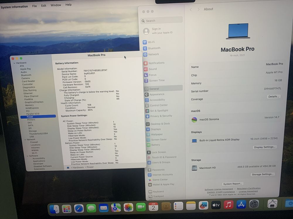 Apple Macbook pro 16.2 M1 pro 12/14/16gb/512