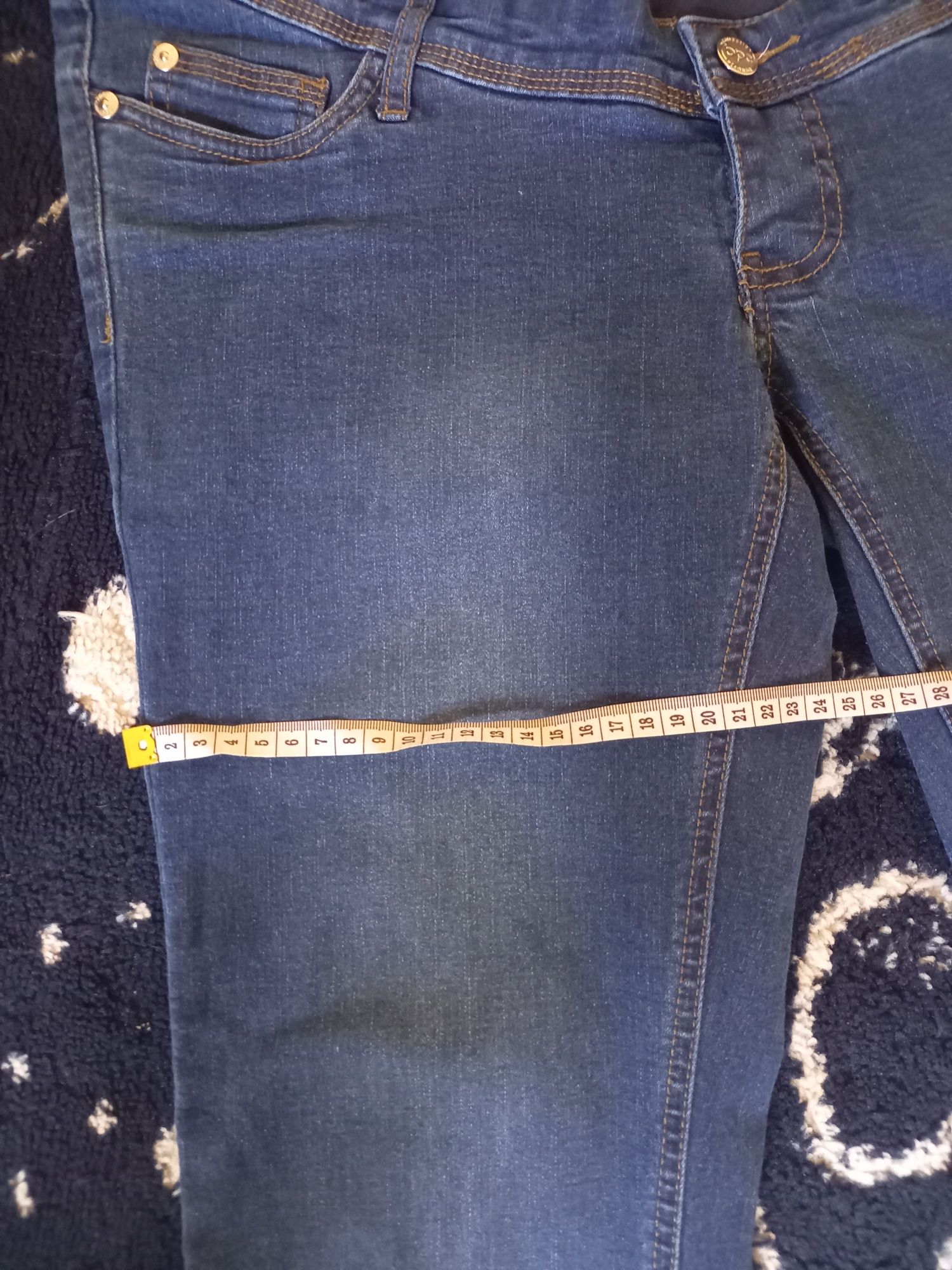 Spodnie ciążowe roz. 40 jeansy z gumą w pasie
